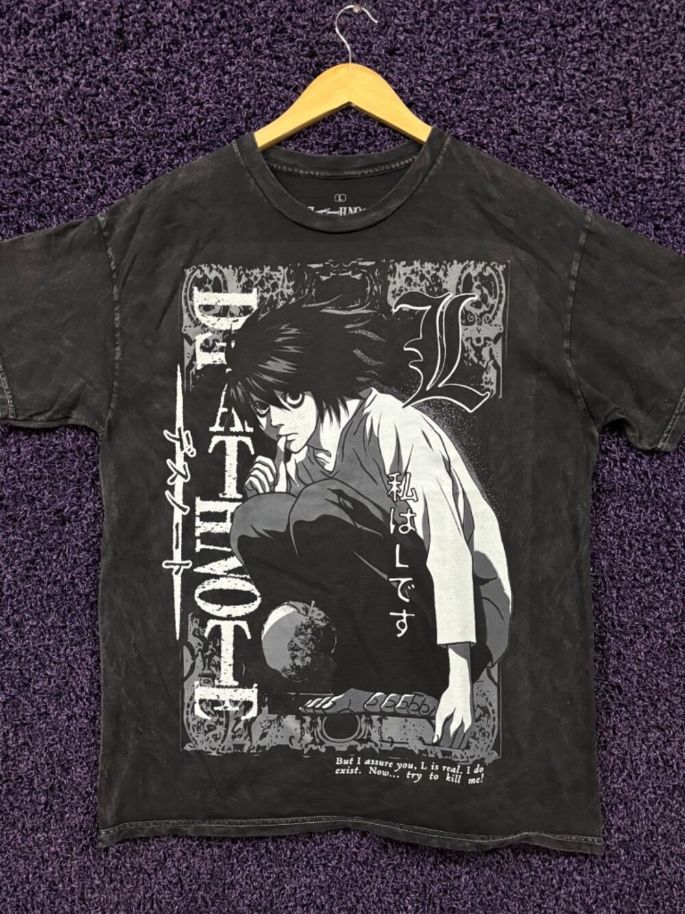 Detective L Lawliet Kira Ultimate Rival Death Note T-Shirt L